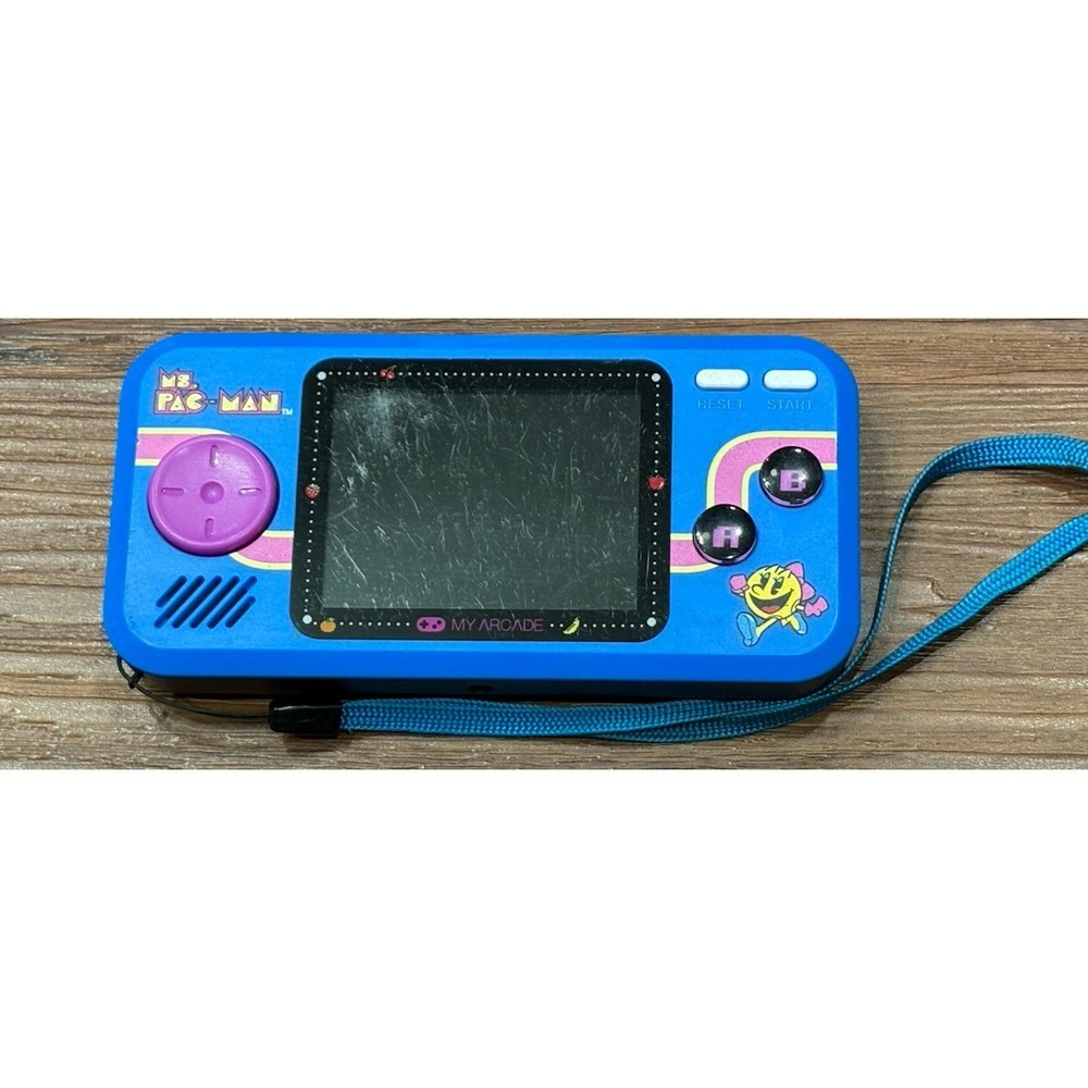 My Arcade Ms. Pac-Man Pocket Player Gioco Vintage 3 Giochi Sky Kid Mappy WORKS
